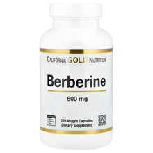 California Gold Nutrition, Berberine HCI, 500 mg, 120 Veggie Capsules