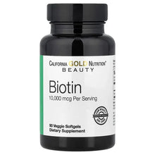 California Gold Nutrition, Biotin, 10,000 mcg, 90 Veggie Softgels