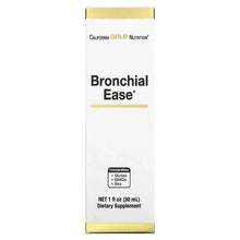 California Gold Nutrition, Bronchial Ease with Proprietary Blend of Fresh Osha Root, Mullein Leaf and Wild Cherry Bark, 1 fl oz (30 ml)