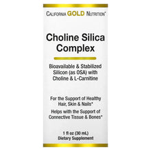 CaliforniaGoldNutrition_CholineSilicaComplex_Bioavailable_StabilizedSiliconwithCholine_L-Carnitine_1floz_30ml - USA Mega Market