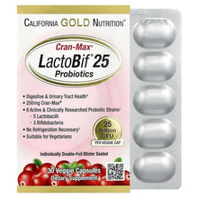 CaliforniaGoldNutrition_CranMax_LactoBif_Probiotics_25BillionCFU_30VeggieCapsules - USA Mega Market