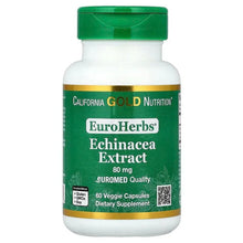 CaliforniaGoldNutrition_EuroHerbs_EchinaceaHerbExtract_EuromedQuality_80mg_60VeggieCapsules - USA Mega Market