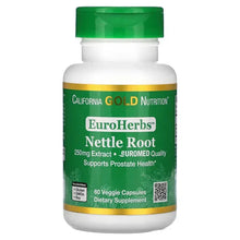 CaliforniaGoldNutrition_EuroHerbs_NettleRootExtract_EuromedQuality_250mg_60VeggieCapsules - USA Mega Market