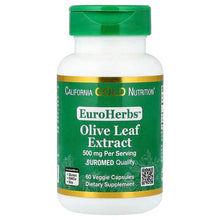 CaliforniaGoldNutrition_EuroHerbs_OliveLeafExtract_EuromedQuality_500mg_60VeggieCapsules - USA Mega Market