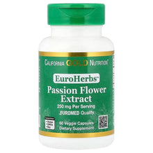 CaliforniaGoldNutrition_EuroHerbs_PassionFlowerExtract_EuromedQuality_250mg_60VeggieCapsules - Brands For Less USA