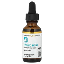 California Gold Nutrition, Folinic Acid, Alcohol Free, 1 fl oz (30 ml)