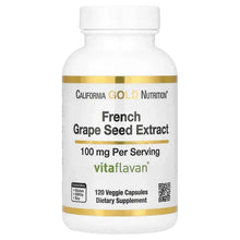 California Gold Nutrition, French Grape Seed Extract, Vitaflavan®, 100 mg, 120 Veggie Capsules