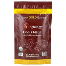 CaliforniaGoldNutrition_Fungiology_CertifiedOrganicLion_sManePowder_4.2oz_120g - USA Mega Market