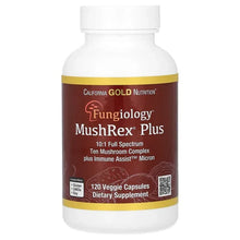 CaliforniaGoldNutrition_Fungiology_MushRexPlus_Full-SpectrumTenMushroomComplexwithAgaricus_Chaga_Cordyceps_andLion_sMane_120Plantcaps - USA Mega Market