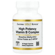 CaliforniaGoldNutrition_HighPotencyVitaminBComplexwithMethylFolate_MethylB12_30VeggieCapsules - USA Mega Market