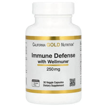 California Gold Nutrition, Immune Defense with Wellmune®, Beta-Glucan, 250 mg, 30 Veggie Capsules