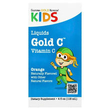 CaliforniaGoldNutrition_KidsGoldC_LiquidVitaminC_Orange_4floz_118ml - USA Mega Market