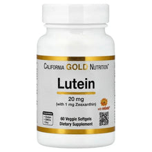 California Gold Nutrition, Lutein with Zeaxanthin from Marigold Extract