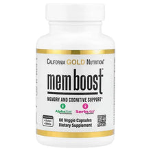 CaliforniaGoldNutrition_MEMBoost_Memory_CognitiveSupportwithAlpha-GPC_Lion_sManeExtract_CoffeeFruitExtractandPhosphatidylserine_60VeggieCapsules - Brands For Less USA