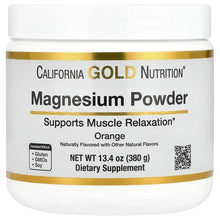CaliforniaGoldNutrition_MagnesiumPowderBeverage_Orange_13.4oz_380g - USA Mega Market