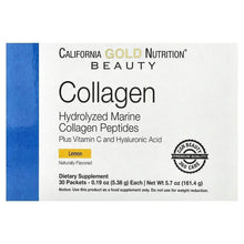California Gold Nutrition, Marine Collagen Peptides Plus Vitamin C and Hyaluronic Acid, 30 Packets, 0.19 oz (5.38 g) Each