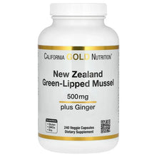 CaliforniaGoldNutrition_NewZealandGreen-LippedMusselwithGingerExtract_500mg_240VeggieCapsules - USA Mega Market