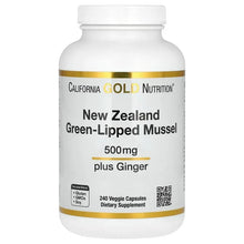 CaliforniaGoldNutrition_NewZealandGreen-LippedMusselwithGingerExtract_500mg_240VeggieCapsules - Brands For Less USA