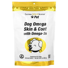 CaliforniaGoldNutrition_Pet_DogOmegaSkin_CoatwithOmega-3_180SoftChews_15.87oz_450g - USA Mega Market