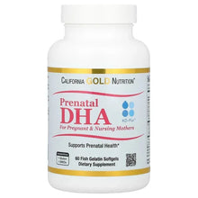 California Gold Nutrition, Prenatal DHA, Omega-3 Fatty Acids DHA and EPA plus Choline, 60 Fish Gelatin Softgels