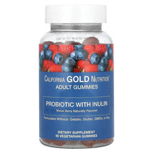 CaliforniaGoldNutrition_ProbioticwithInulinGummieswithVitaminC_Folate_BerryExtractBlendandOrganicInulin_NaturalMixedBerry_90VegetarianGummies - USA Mega Market