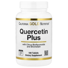 CaliforniaGoldNutrition_QuercetinPluswithQuercetin_VitaminC_CitrusBioflavonoids_Bromelain_TurmericandVitaminC_100Tablets - USA Mega Market