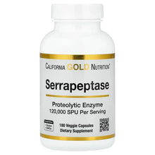 CaliforniaGoldNutrition_Serrapeptase_ProteolyticEnzyme_120_000SPUs_180VeggieCapsules - USA Mega Market