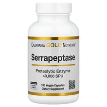 CaliforniaGoldNutrition_Serrapeptase_ProteolyticEnzyme_40_000SPUs_180VeggieCapsules - USA Mega Market