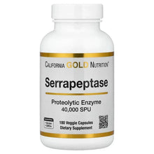 CaliforniaGoldNutrition_Serrapeptase_ProteolyticEnzyme_40_000SPUs_180VeggieCapsules - Brands For Less USA