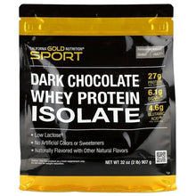 CaliforniaGoldNutrition_Sport_WheyProteinIsolate_DarkChocolate_2lb_907g - USA Mega Market