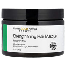 CaliforniaGoldNutrition_StrengtheningHairMasque_Biotin_RosemaryMint_12oz_340g - USA Mega Market