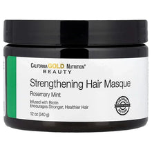 CaliforniaGoldNutrition_StrengtheningHairMasque_Biotin_RosemaryMint_12oz_340g - Brands For Less USA