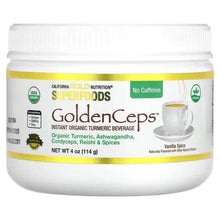 California Gold Nutrition, Superfoods, GoldenCeps, Organic Turmeric with Ashwagandha, Cordyceps, and Reishi, 4 oz (114 g)