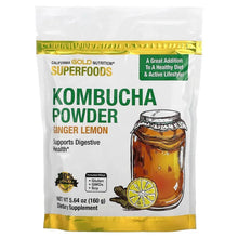 CaliforniaGoldNutrition_Superfoods_KombuchaPowder_GingerLemon_5.64oz_160g - USA Mega Market