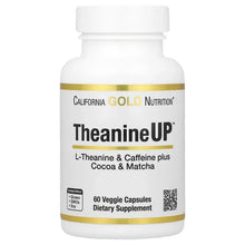 CaliforniaGoldNutrition_TheanineUP_L-Theanine_CaffeinePlusCocoa_andMatcha_60VeggieCapsules - USA Mega Market