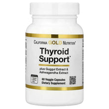 CaliforniaGoldNutrition_ThyroidSupportwithGuggul_Ashwagandha_BacopaandGreenTeaExtracts_60VeggieCapsules - USA Mega Market