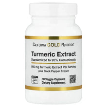 California Gold Nutrition, Turmeric Extract with 95% Curcuminoids, and BioPerine® Black Pepper Extract, 60 Veggie Capsules
