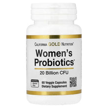 California Gold Nutrition, Women's Probiotics with Probiotic Bacteria Blend, Bifidobacterium lactis, Lactobacillus acidophilus, and Lactobacillus rhamnosus, 20 Billion CFU, 60 Veggie Capsules