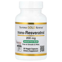 CaliforniaGoldNutrition_trans-Resveratrol_200mg_60VeggieCapsules - USA Mega Market
