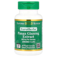 California_Gold_Nutrition_EuroHerbs_Panax_Ginseng_Extract_Euromed_Quality_250_mg_60_Veggie_Capsules - USA Mega Market