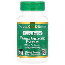 California_Gold_Nutrition_EuroHerbs_Panax_Ginseng_Extract_Euromed_Quality_250_mg_60_Veggie_Capsules - Brands For Less USA