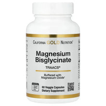 California Gold Nutrition, Magnesium Bisglycinate Chelate, Albion TRAACS®, 60 Veggie Capsules (100 mg per Capsule)