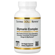 California_Gold_Nutrition_Silymarin_Complex_Milk_Thistle_Extract_Plus_Dandelion_Artichoke_Curcumin_C3_Complex_Ginger_and_BioPerine_120_Veggie_Capsules - Brands For Less USA