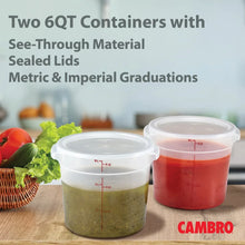 CambroRoundTranslucentContainerwithLid6qt._2pk. - USA Mega Market