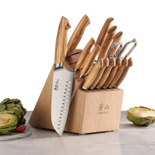 CangshanOLIVSeriesSwedishSteel15-PieceKnifeBlockSet-MapleBlock5-_1 - Brands For Less USA