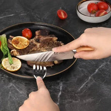 CangshanOlivSeriesSwedishSteel4-pieceSteakKnifeSet6 - USA Mega Market