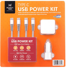 USB PD Power Pack for Type-C Devices - with Car & Wall Charger & 2 USB-C Cables