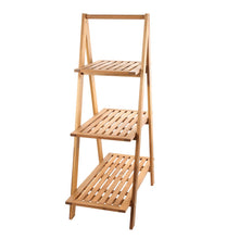 Cascade 3-Layer Outdoor Wood Plant Stand