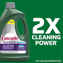 Cascade Platinum Dishwashing Liquid Gel - Fresh Scent, 125 oz.