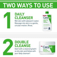 CeraVe Hydrating Facial Cleanser for Normal to Dry Skin, Daily Face Wash for Dryness, 12 fl oz